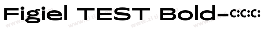 Figiel TEST Bold字体转换